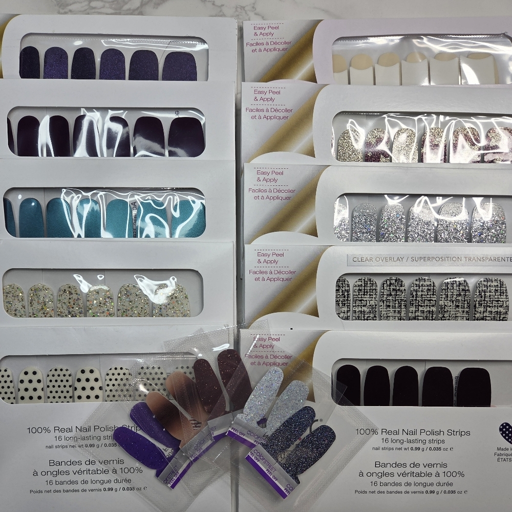 Grab Bag # 21: Colorful Nail Polish Strips Set